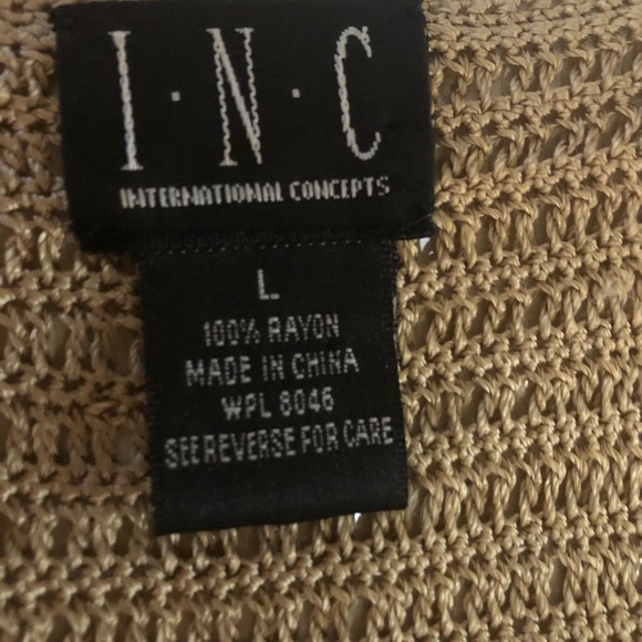 INC Gold Sequined Tank Top. Tagged size large. Closer to a medium/large. - Picture 3 of 6